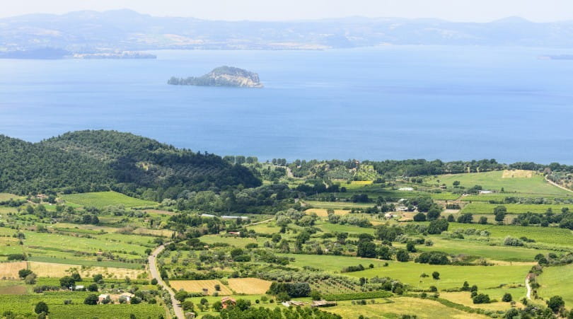 Bolsena See Aussicht