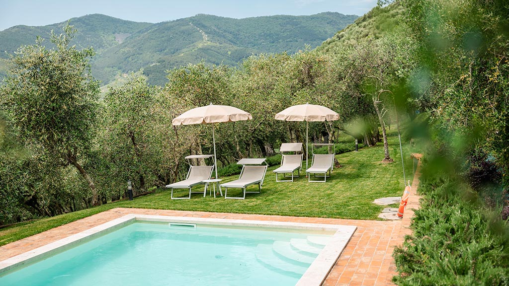 ferienhaus oliveta bei pisa alleinlage pool mit sonnenliegen