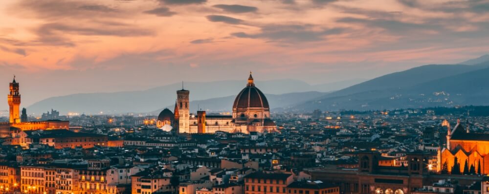 beautiful florence evening