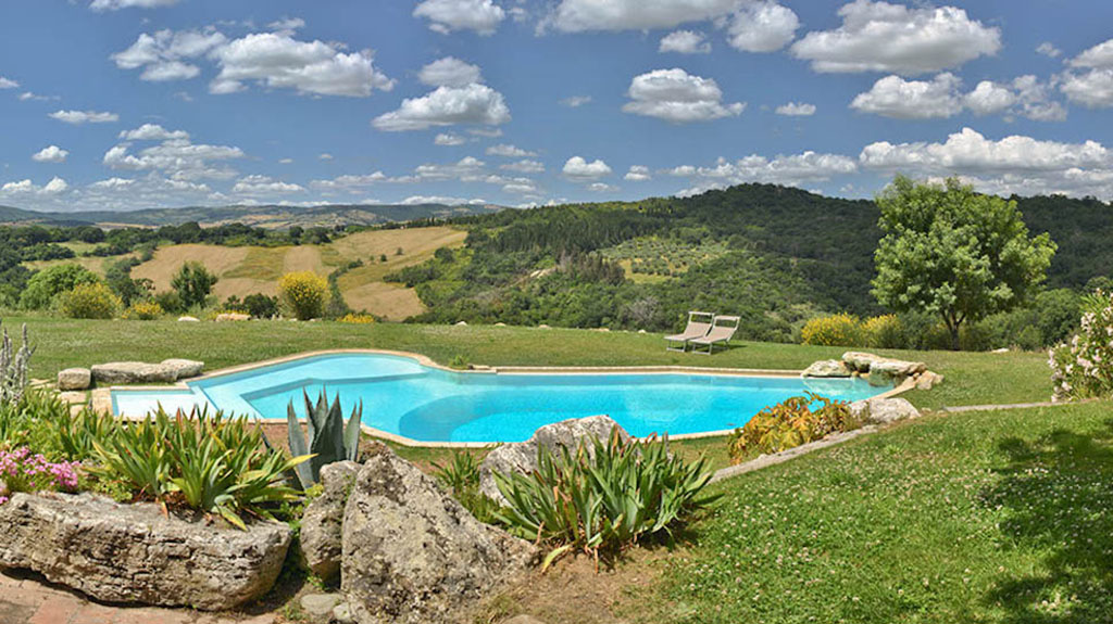 luxus villa pool toscana