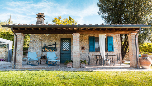 ferienhaus il nocino umbrien terrasse