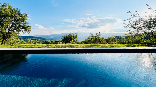 ferienhaus lavanda toskana casentino infinity pool
