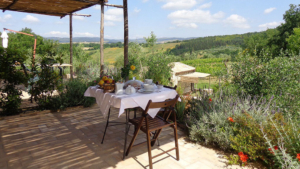 ferienhaus maremma casaletto kleine terrasse