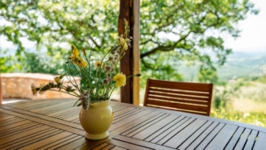 ferienhaus giulia sorano alleinlage mit aussicht esstisch mit ausblick