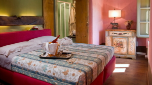 ferienwohnung la cecchina schlafzimmer