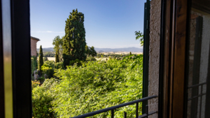 ferienwohnung torre di poggialberi blick ins gruene
