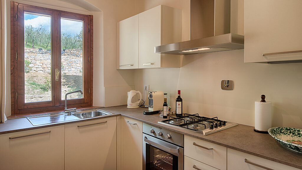 ferienwohnung ulivo la valletta chianti toskana kueche