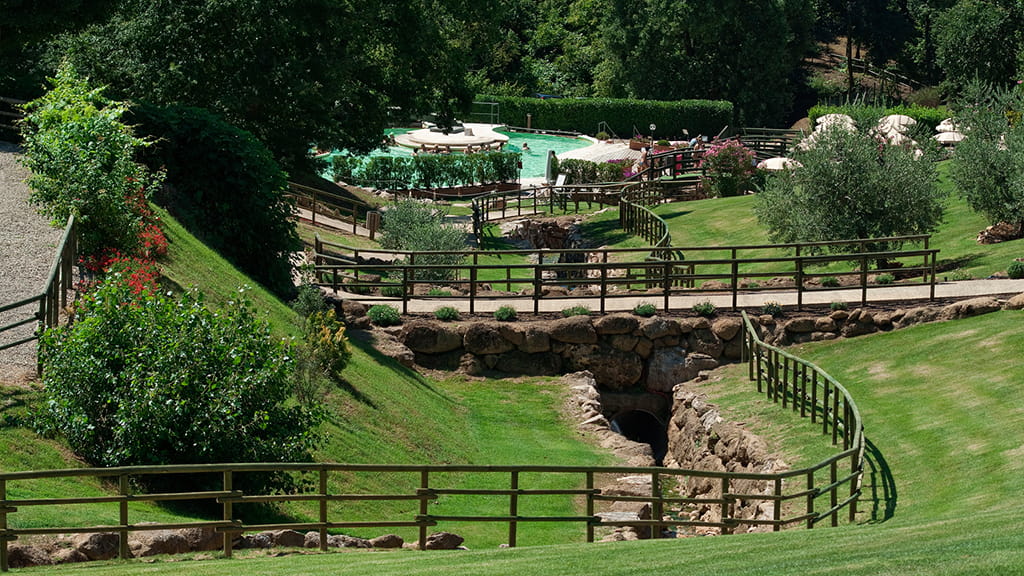 Parkanlage Therme Toskana Sorano