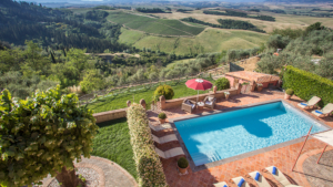 villa angelica blick pool