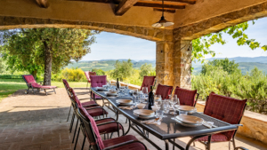 villa della pace chianti toskana erdgeschoss aussenbereich