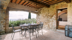 villa della pace chianti toskana erdgeschoss terrasse