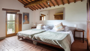villa della pace chianti toskana erste etage weieres schlafzimmer