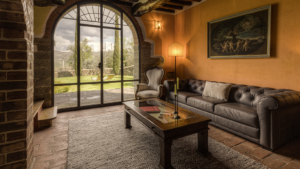 villa il fienile toskana castiglionfiorentino wohnzimmer