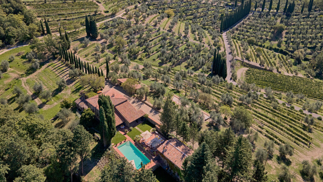 villa la casina privatpool mit weinbergblick