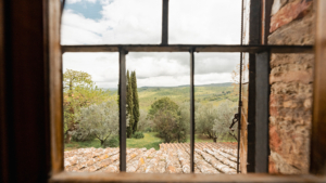 villa la maesta toskana blick ueber die huegel