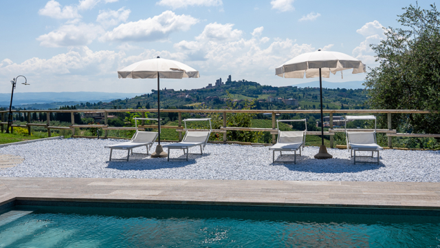 villa san gimignano toskana pool