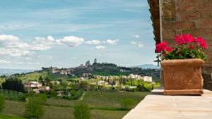 villa san gimignano toskana weitblick