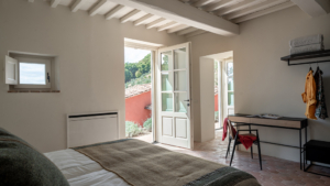 villa tramito lucca toskana schlafzimmer ausblick