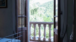 villa rosa ausblick aus dem schlafzimmer